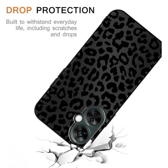 iPhone 16 PL Matte Black Leopard Cheetah Print Magnetic Case Cover Cute NIB - Picture 8 of 16